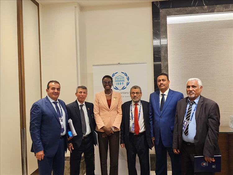 نائب رئيس مجلس النواب يلتقي رئيسة الاتحاد البرلماني الدولي