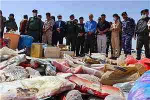 محافظ شبوة ومدير الشرطة يدشّنان أسبوع مكافحة المخدرات وإتلاف أكثر من 116 كيلو حشيش و7000 حبة محظورة