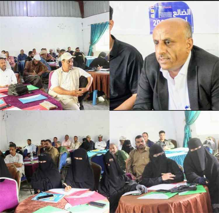 منظمة البحث عن أرضية مشتركة تنظم ورشة ختامية لتقييم التدخلات  في مديريتي الحصين وقطعبة خلال الفترة الماضية