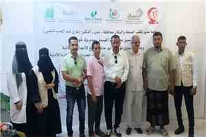 مكتب صحة عدن يدشن المخيم المجاني الثاني لمرضى الضغط والقلب والسكر في مجمع خورمكسر الصحي