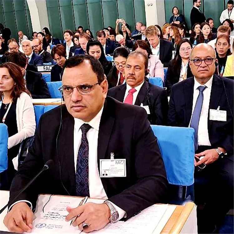 الوزير السقطري يرأس وفد بلادنا في المؤتمر العالمي للفاو حول تطبيق النظم الزراعية بروما