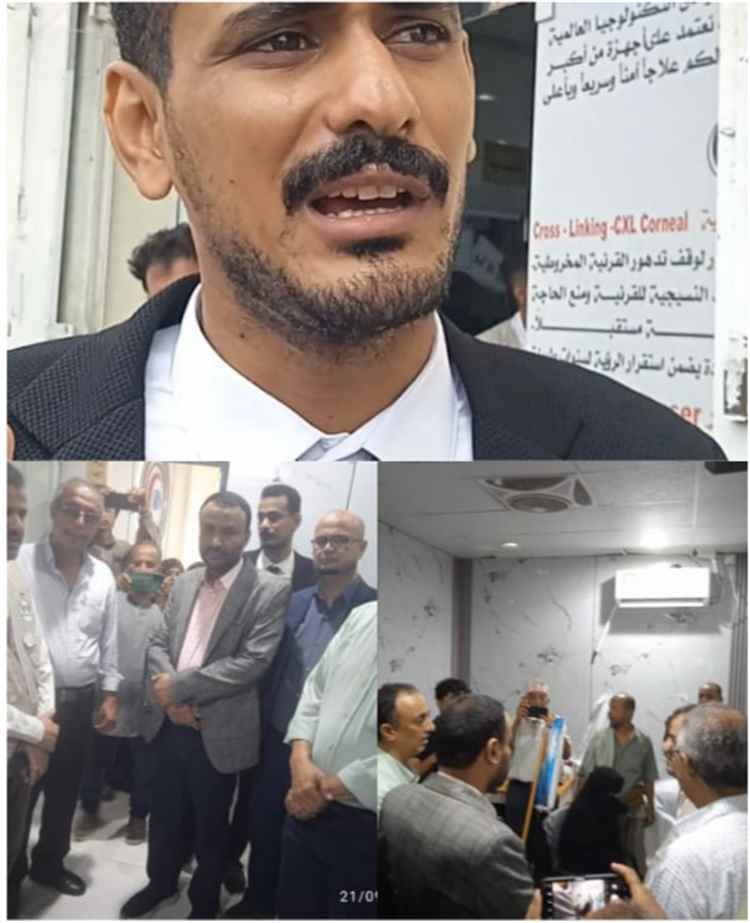 تدشين عمليات سحب المياه البيضاء وزراعة العدسات في مستوصف العين التخصصي