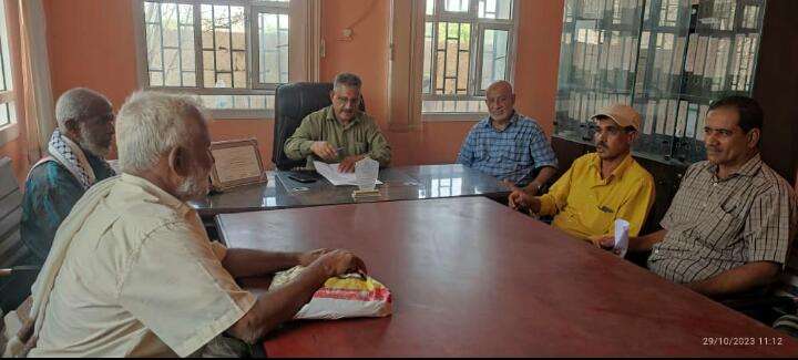 رئيس انتقالي تبن الوعل يلتقي بمدير عام مكتب الزراعة والري بلحج