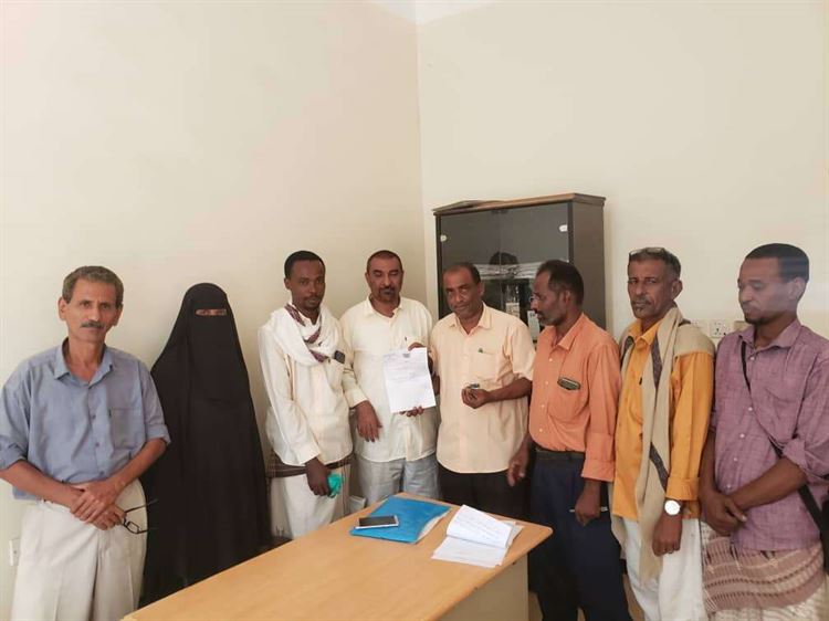 إجراء عملية الاستلام والتسليم لمدرسة أبناء الفلاحين بالكود