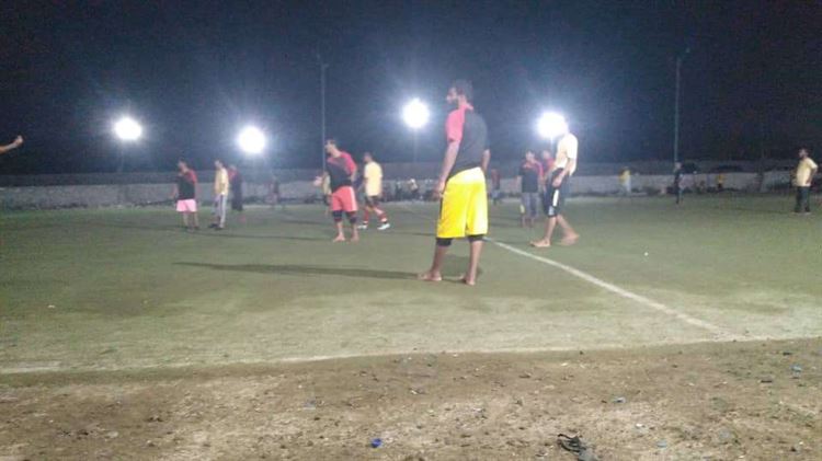 فريق منظقة جريزفان بأبين يخوض مباراة مع أبناء عدن