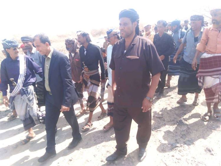 قيادة انتقالي أبين تشارك في الصلح القبلي بين وليد الفضلي وآل داحور بمنطقة شقرة