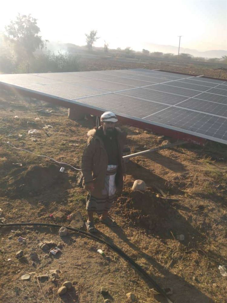 تركيب الطاقة الشمسية لمشروع مياه الصيوعي