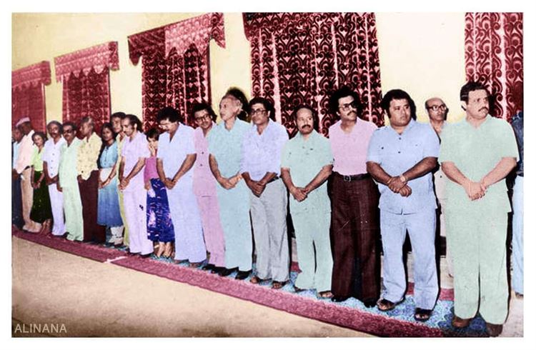 صورتان لحدث هام في القصر الرئاسي لدولة الجنوب بمدينة التواهي عام 83م