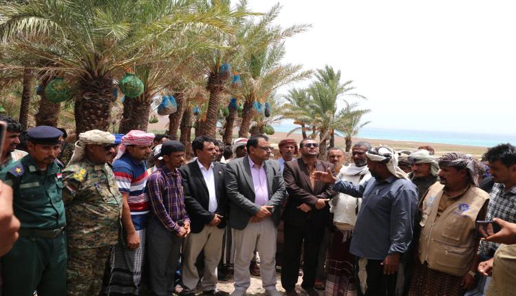 وزير الزراعة والأسماك يشيد بدور الأهالي في الحفاظ على مزرعة قِيّسُوء لأشجار النخيل