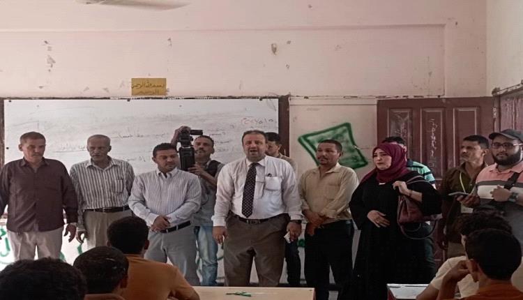 معاوية يزور مراكز الامتحانات النهائية للثانوية العامة 2024/2023 لمديرية الشيخ عثمان