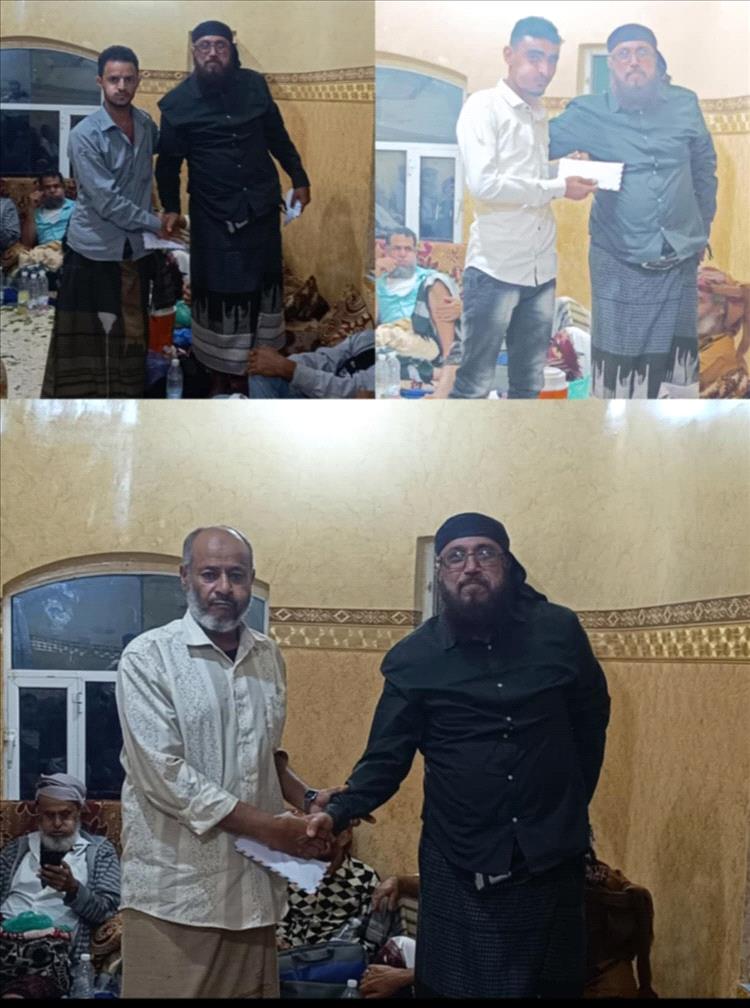الشيخ الدكتور مناف الهتاري يستضيف ويكرم الفرق التي تأهلت في المسابقات النهائية في منطقة المدسم مديرية الحصين