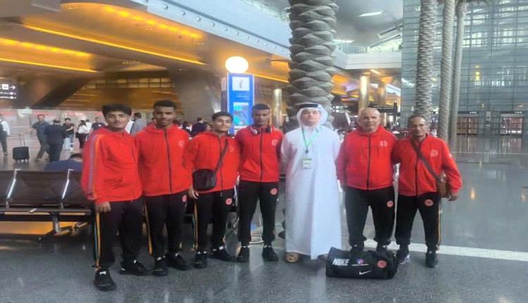 بعثة نادي التلال لألعاب تصل الدوحة للمشاركة في بطولة غرب آسيا للأندية