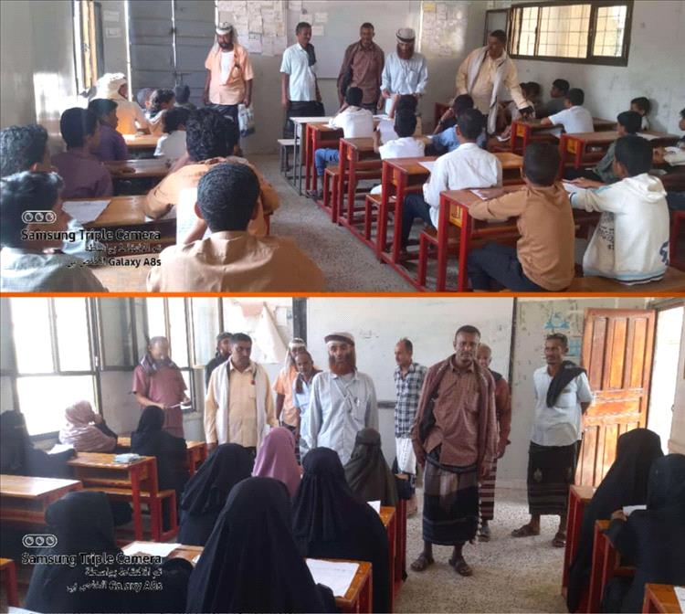 مدير إدارة التربية والتعليم طورالباحة يدشن بدء الإمتحانات بمدارس المديرية.