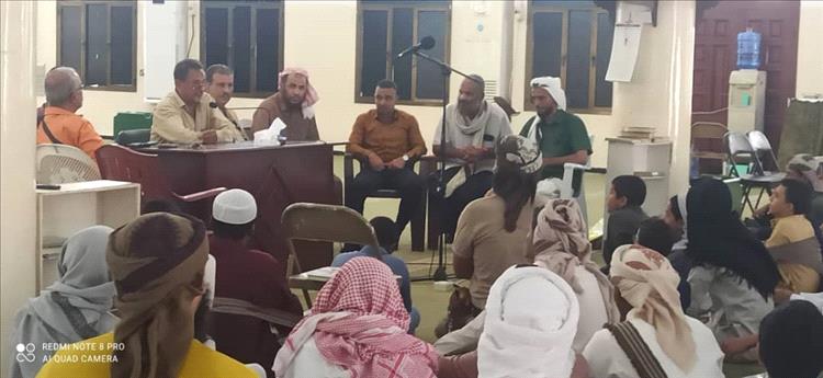 برعاية مأمور مديرية الشيخ عثمان افتتاح الدورة القرآنية بمسجد الشوكاني