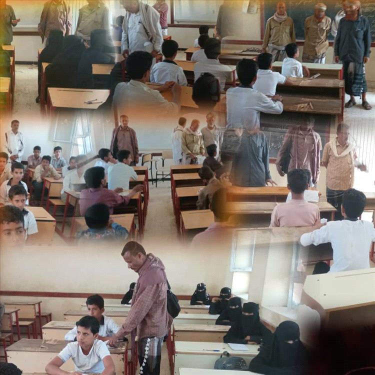 تواصلاً لسلسلة الزيارات التفقدية لسير العملية الامتحانية مدير التربية والتعليم طورالباحةيزور مدرستي أسامه بن زيد والصماتي