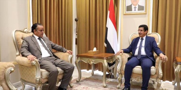 وكيل وزارة الخارجية يلتقي السفير الموريتاني بمناسبة انتهاء فترة عمله