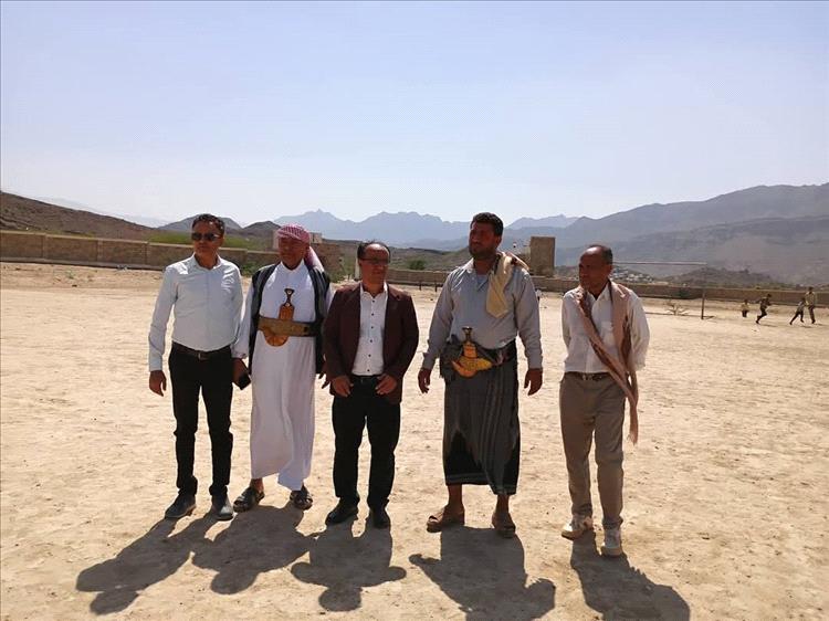 فؤاد فاضل يزور ملعب نادي السهام الرياضي بتعز