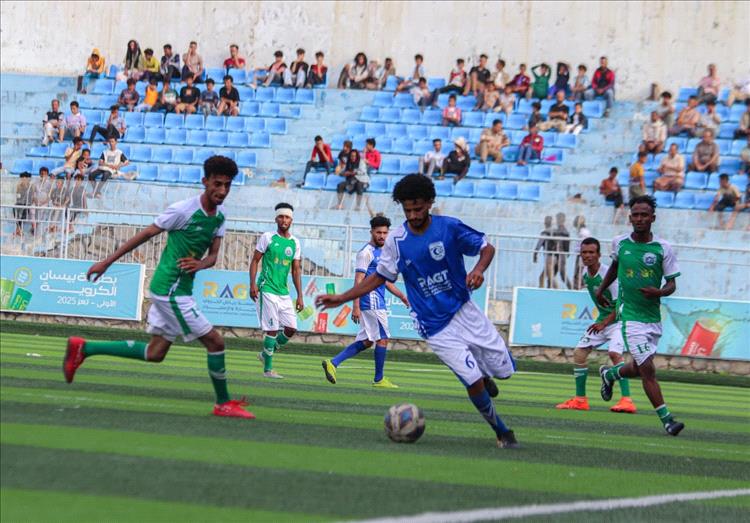 شباب المعافر يكسب الصحة في بطولة بيسان الكروية بتعز