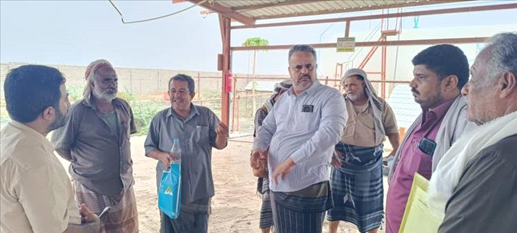 زيارة تفقدية لمدير عام لودر والجهات المعنية لمحطتي غاز امصرة والكور في المديرية