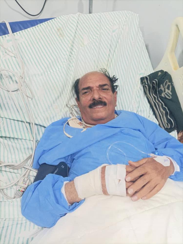 إصابة العميد المناضل محمد علي الجحافي بجلطة قلبية وزملائه يناشدون وزير الدفاع