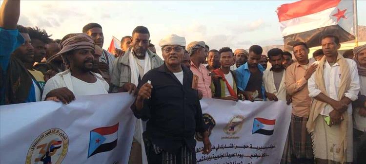 رئيس تنفيذية انتقالي حجر بحضرموت يشيد بمشاركة أبناء المديرية في مليونية نوفمبر بسيئون