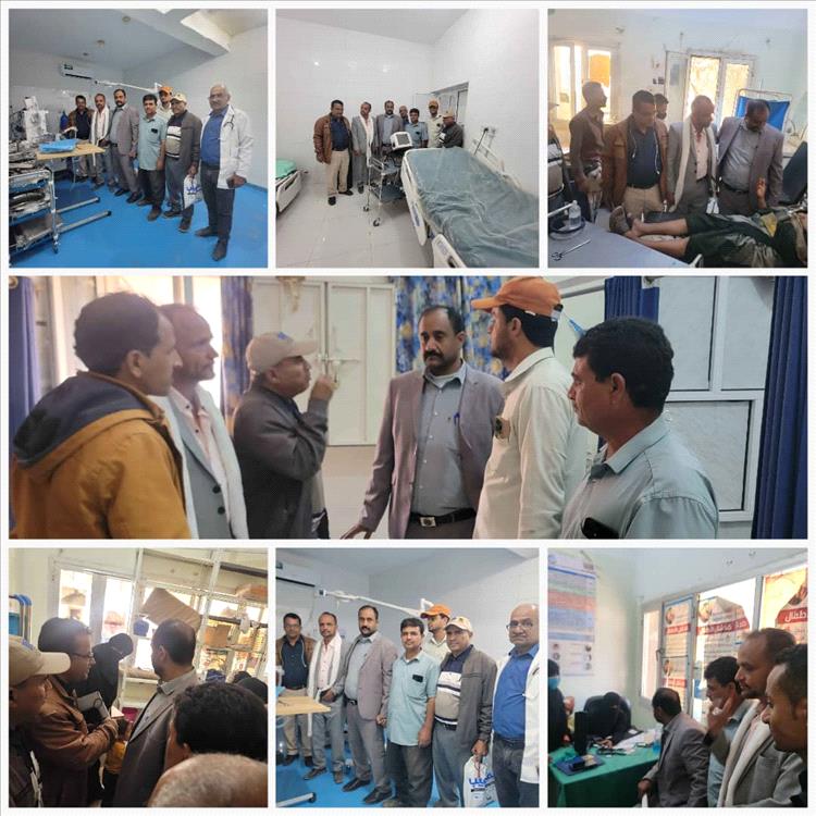 المدير العام الشاعري يزور مستشفى السلام ويتفقد أقسام المستشفى-وعود بتشغيل العمليات الجراحية قريباً بمدينة قعطبة