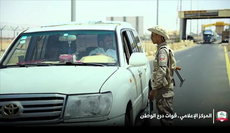 قوات درع الوطن تعلن عن تأمين خطي العبر – الخشعة والعبر – الوديعة في حضرموت