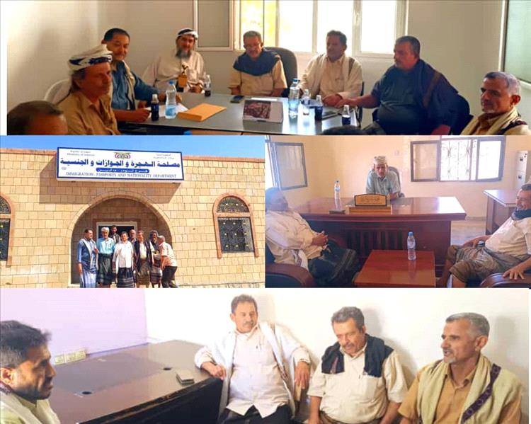 مدير عام مديرية لودر يستقبل نظيره من سباح لبحث ربط الطرق وتعزيز التعاون