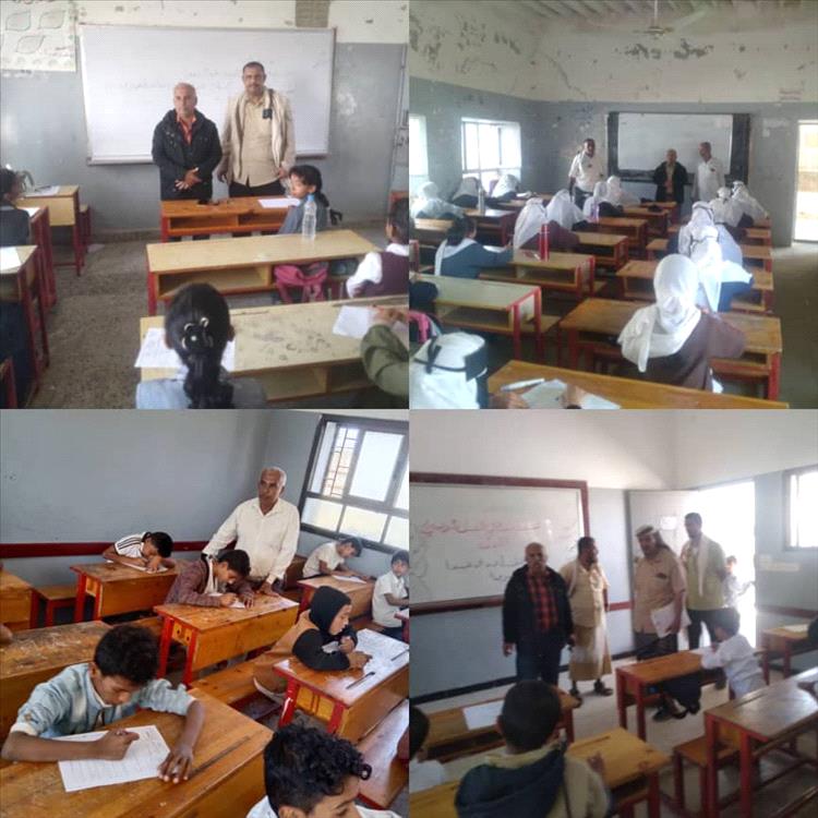 حرصاً على سير ونجاح العملية الاختبارية ٠٠ مدير تربية لودر يتفقد عدداً من مدارس المديرية