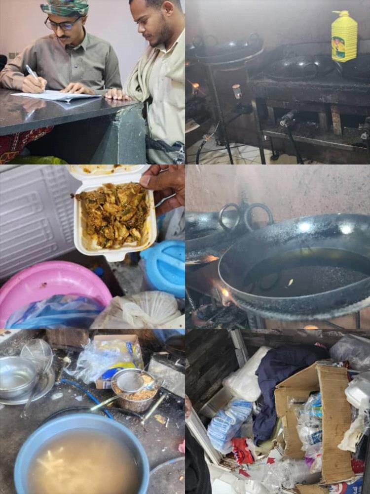 حملة رقابية مفاجئة على محلات الوجبات السريعة في عتق بتوجيهات من مدير عام المديرية عبدالله الخليفي