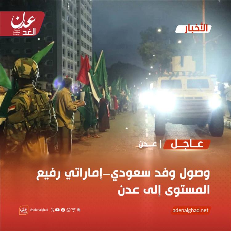 عاجل | وصول طائرة تقل قيادات عسكرية سعودية وإماراتية إلى عدن