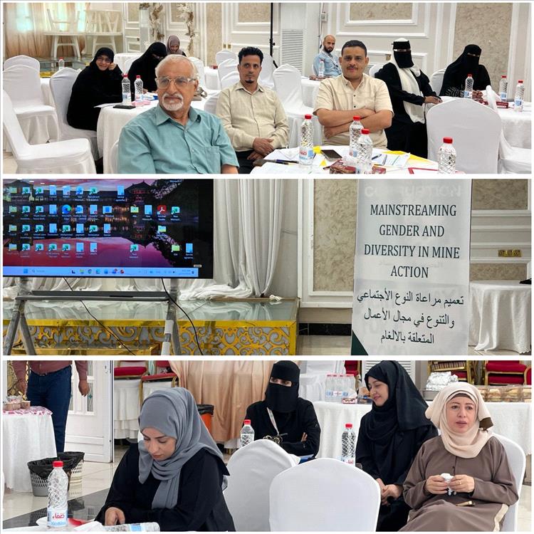 ورشة عمل في عدن حول تعميم مراعاة النوع الاجتماعي والتنوع في الأعمال المتعلقة بالألغام
