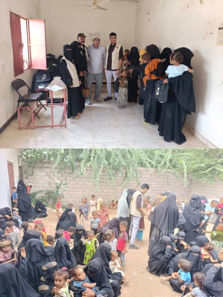 منظمة الإنقاذ الدولية توزع حقائب صحية للأطفال دون سن السنتين في محافظة أبين