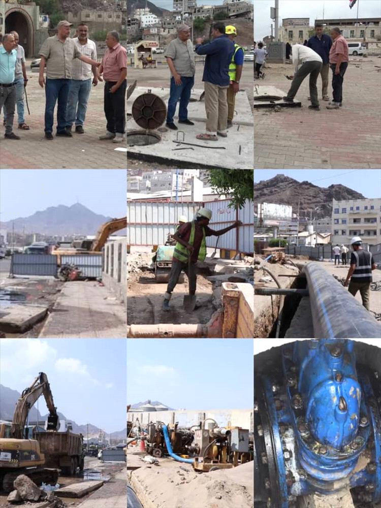 استلام وتسليم  خط مياه التواهي لتحسين خدمة المياه والحد من الانكسارات