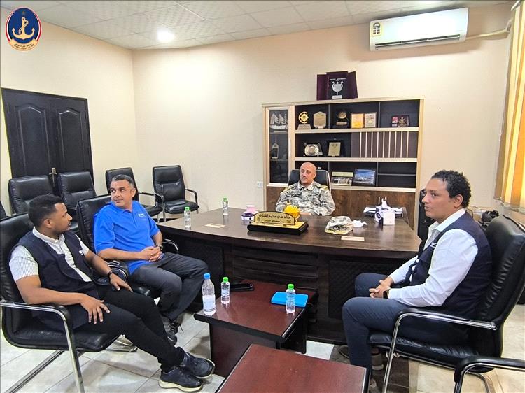 رئيس مصلحة خفر السواحل يستقبل ممثلي مكتب الأمم المتحدة المعني بالمخدرات والجريمة (UNODC)