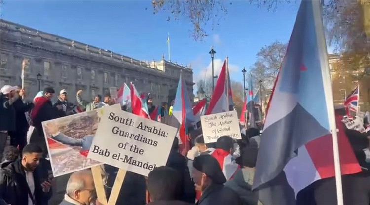 تظاهرة في لندن تطالب باستقلال جنوب اليمن