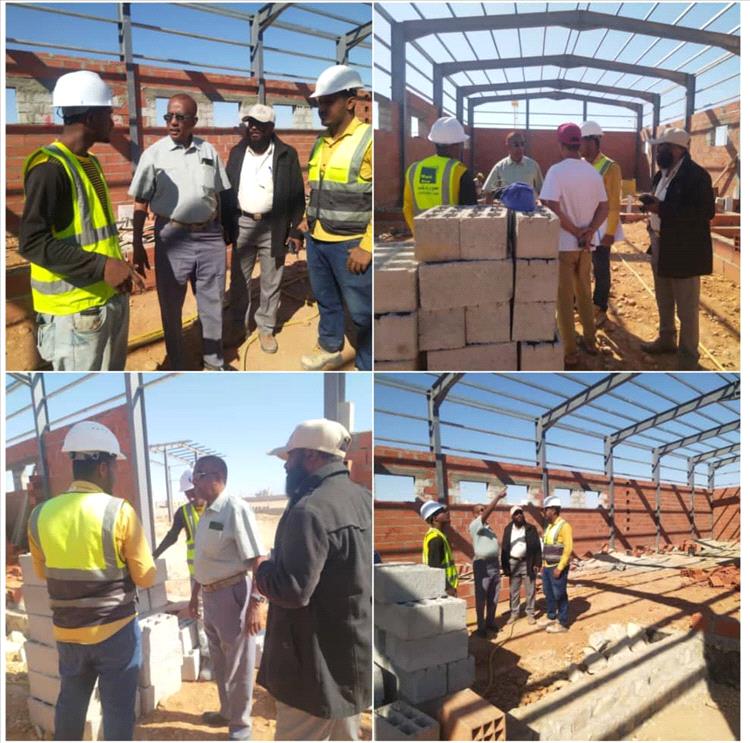 مدير عام الصحة بالمهرة يطلع على سير أعمال مشروع إنشاء مستودعات التحصين الصحي بالمحافظة