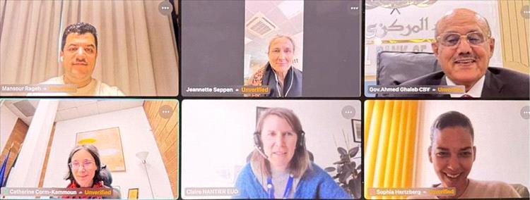 محافظ البنك المركزي يبحث مع سفراء عدد من الدول الأوروبية الوضع الاقتصادي