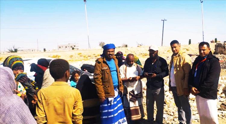 الوجدان والمعلمي والمختار ، يتفقدون الفرق العاملة في النشاط الايصالي التكاملي بمديرية الغيضة بالمهرة .