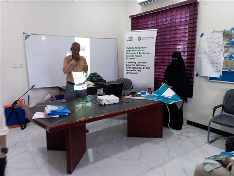 ​منظمة أكشن فور هيومانيتي تدشن برنامجا تدريبيا لـ 450 مزارعا من تبن وطور الباحة