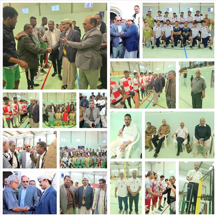 محافظ شبوة يدشن بطولة الفقيد أحمد الجبيلي للكرة الطائرة بفوز شبوة ووادي حضرموت