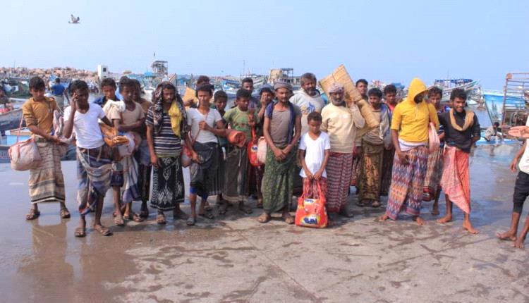 الإفراج عن 30 صيادًا يمنيًا وعودتهم إلى الحديدة بعد احتجاز تعسفي من البحرية الإريترية