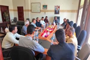 الأمين العام عبدربه هشله يطّلع على ترتيبات مشاركة نادي التضامن في دوري الدرجة الثانية لكرة القدم ( تجمع تعز )