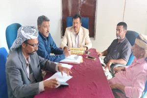 لجنة المناقصات العامة بمديرية رضوم تقر وثائق المشاريع التي سوف تعلن للمناقصة