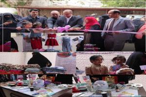 وزير الشؤون الإجتماعية والعمل يفتتح البازار الأول للمساحات الآمنة بديوان عام الوزارة