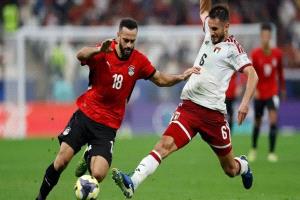 كأس العرب: تعادل المنتخب المصري مع نظيره الإماراتي