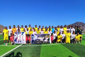 نجوم الكرة بعدن يحيون احتفالية كروية رائعة في الوضيع برعاية مؤسسة الناصر للتنمية