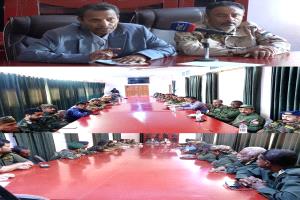 اللجنة الأمنية بأبين برئاسة المحافظ في اجتماعها الدوري تؤكد على أهمية تكاتف جهود جميع الوحدات الأمنية والعسكرية