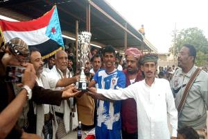 العاصفة يتوج بطلاً لدوري الاستقلال للفرق الشعبية بالكود خنفر