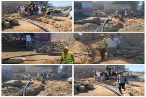 مدير قعطبة الشاعري يدشن مشروع استبدال لشبكات المياه القديمة في مدينة قعطبة بدعم منظمتي أكتد، وكير العالمية